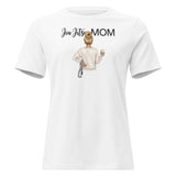 Roll Gear BJJ Graphic Tee - Women's Relaxed Fit, White, front view.