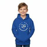 Roll Gear Youth Heavy Blend Hoodie – Royal, front view.